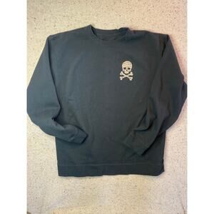 Independent Sweatshirt Black Leopard Skull Women's Med/Large